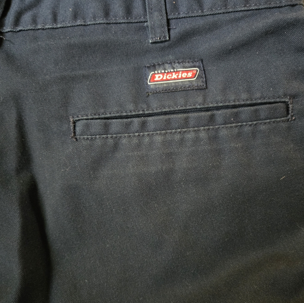 Dickies navy blue long style work shorts sz32 - Picture 5 of 6